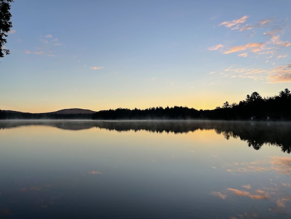 Evenings on the pond are beautiful!