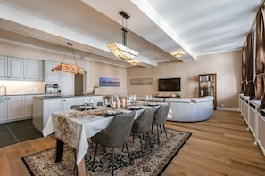 Bright dining area