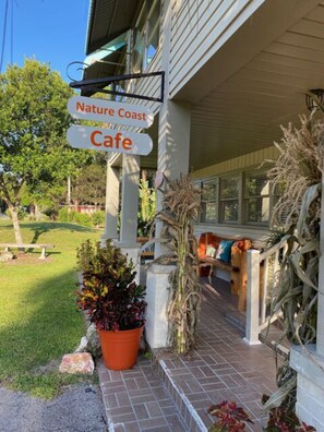 Front of Inn and Nature Coast Inn Cafe