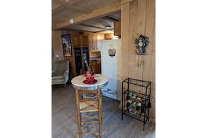 bistro set and additional TV trays if needed