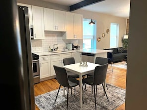 dining and kitchen