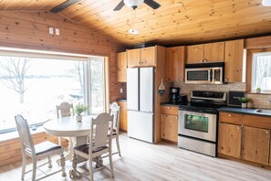 kitchen & bay window view 