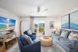 Second Floor Living Room with Balcony