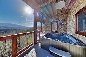 Hot Tub with Views of the Smoky Mountain