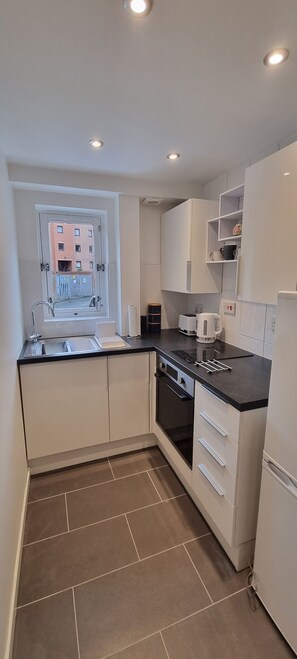 Bright, clean and modern kitchen.
