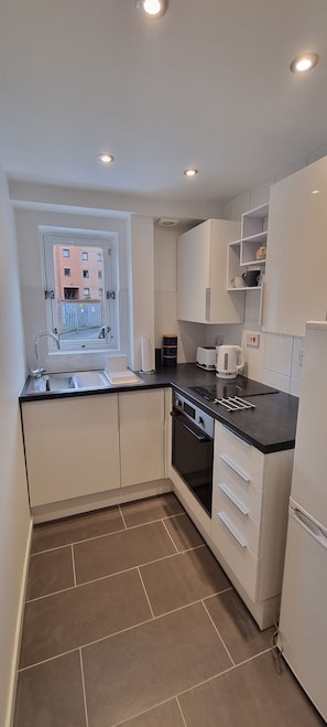 Bright, clean and modern kitchen.