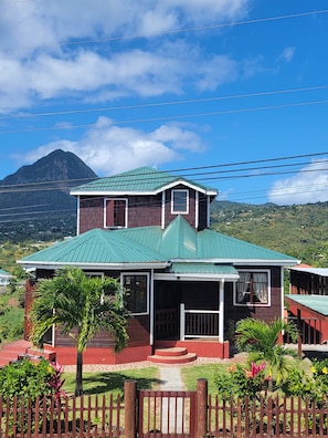 Greenheart lumber house of host Iverson looking the Pitons

