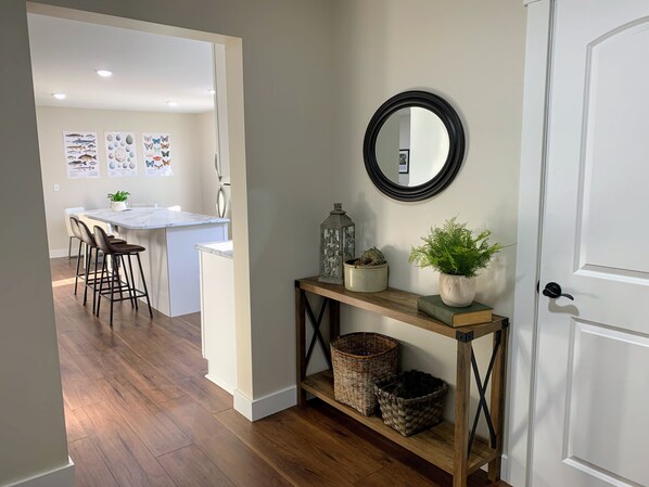 Entry (laundry room door pictured).