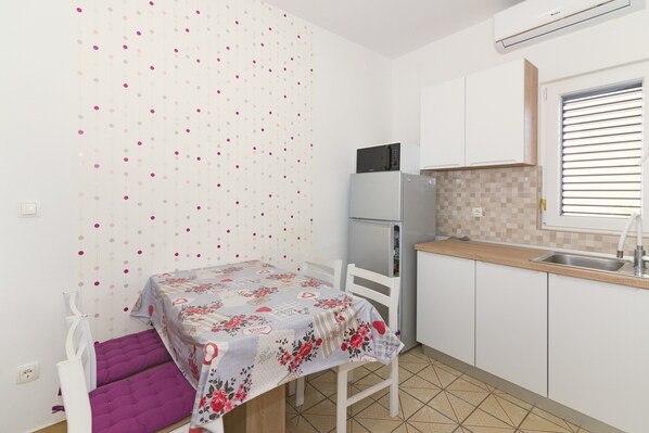 Dining area with kitchen