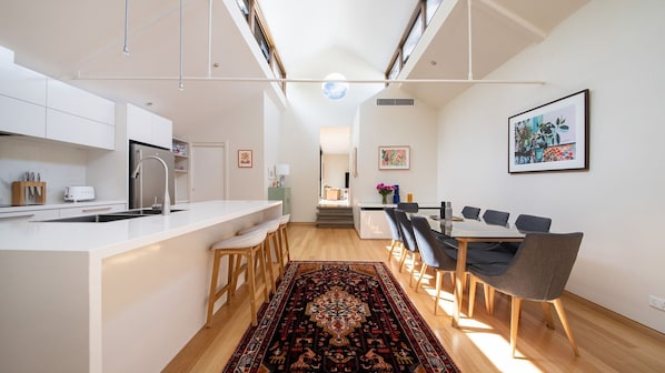 Light, bright spacious kitchen and dining space