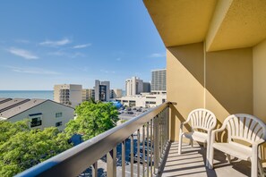 Balcony | Partial Ocean View | Central A/C & Heating