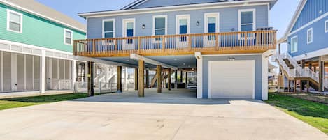 Galveston Vacation Rental | 4BR | 2BA | Stairs Required for Access | 1,661 Sq Ft