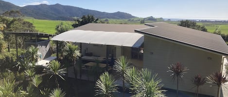 View of the house from the back garden