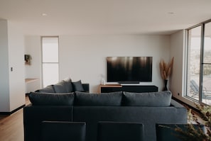 Downstairs lounge area