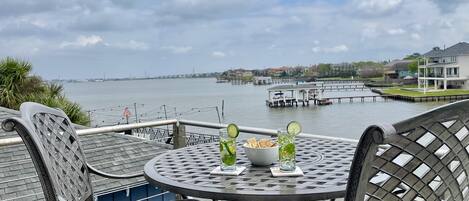 Off master bedroom.  Private balcony for two.