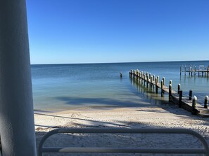 Uitzicht op strand/zee