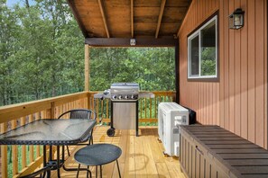 Feel the mountain breeze from the deck