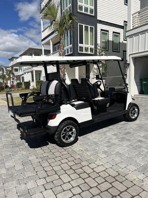 6 seater golf cart for you to zip around in