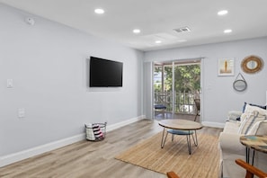 Living room overlooking the patio