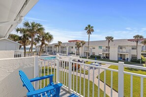 Sunny beach and pool views from balcony!