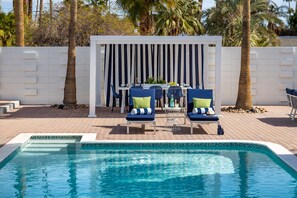 Poolside rest and relaxation