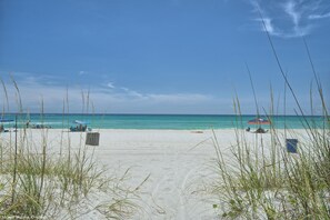 Only a short 5 minute walk to this beautiful beach