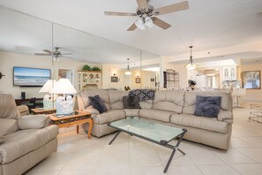 Living Room - Sleeper Sofa + Ocean Views