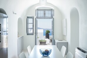 Inspiring Santorini Villa | 2 Bedrooms | Villa A1 | Beautiful Caldera Sunset View & Air Conditioning | Fira