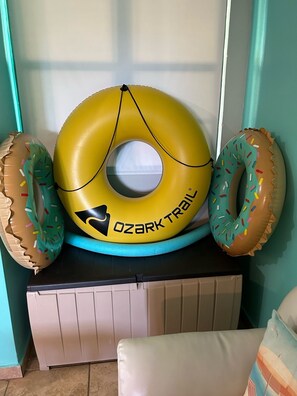 Some floaties we leave out for guest use