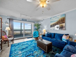 Living Room with Balcony Access