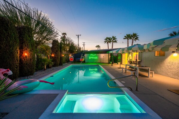 Ultimate swimming and spa comfort at RETRO Palm Springs.