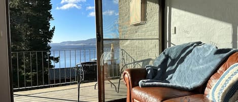 The Living Room with Lake Views