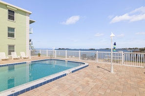 Pool Overlooking Water