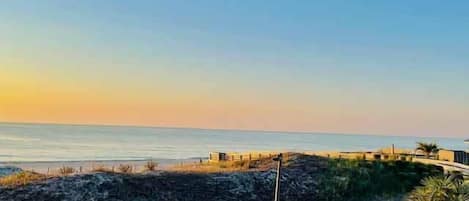 Balcony View of Sunrise on the Ocean