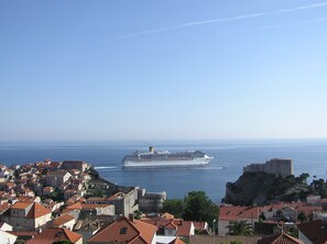 Blick von der Unterkunft