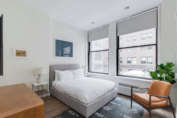 Queen-size bed to keep you rested during your stay