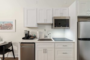 Lovely kitchen with stainless steel appliances