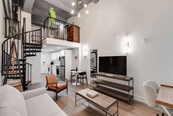 Large flat-screen TV perfect for that most-awaited movie night
