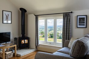 For romantic ambiance or post walk warm up snuggle down and with the log burner