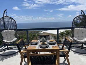 Private patio with full ocean view 