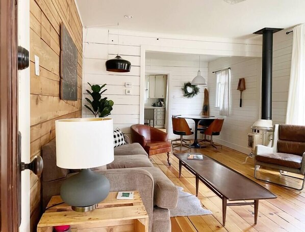 The front door opens into the living room.