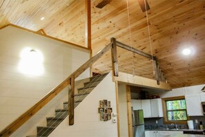 Looking up to the Loft Area