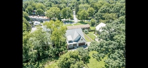 Aerial of house