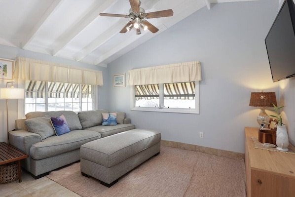 Watch your favorite movies and play your favorite family games in this spacious living room