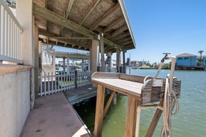 Channel front townhome with boardwalk leading to the water. BOAT SLIP AVAILABLE (NO BOAT LIFT)