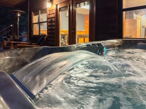 Five person hot tub to soak away the stress!