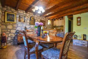 A combination of old and new, makes this kitchen so special.