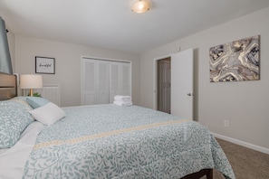 Bedroom number 1 with King Bed