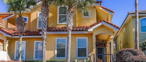 Spanish style homes in a beautiful coastal neighborhood that leaves no question that you are on vacation!