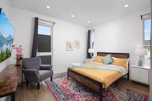 Bedroom with TV